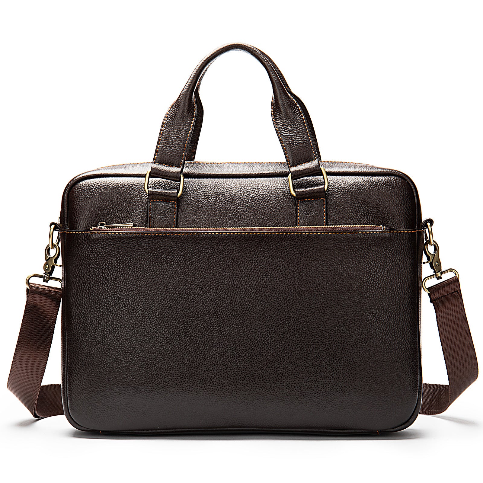 Genuine Leather Horizontal Messenger Bag