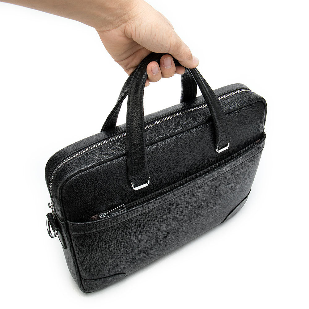 Business genuine leather shoulder bag